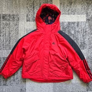 Adidas Originals Womens Long Sleeve Puffer Jacket With Hood